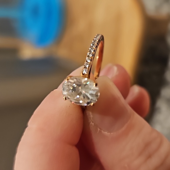 Rose Gold wedding band set - Picture 2 of 3